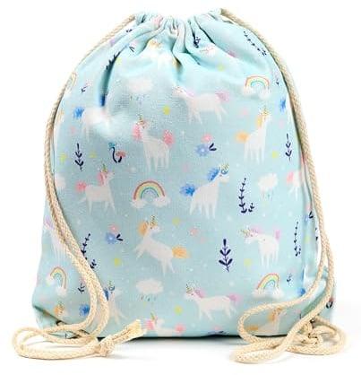 Puckator Unicorn Magic Kordelzugbeutel | Schwimmtasche | Kordelzugbeutel für Kinder | Turnbeutel | Festivaltaschen für Frauen | Turnbeutel | Turnbeutel | Sportbeutel | Rucksack |, Mehrfarbig, 40.5 x