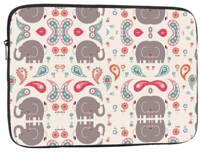 Elephants Laptoptasche - Schlanke Laptoptasche für 10-17 Zoll Geräte, Ultra-schützende Laptop-Hülle Schultertasche
