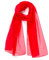 HAT YOU Damen Chiffon Halstuch, Sommertuch, Chiffon Schal, Tuch für Frühling und Sommer, Ganzjährig - Made in Italy, Farbe:Red 80x200
