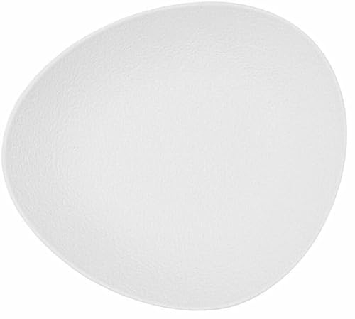 Bidasoa Plato Hondo Fosil Blanco Cerámica Ovalado 22 x 19,6 x 4,5 cm (6 Unidades)