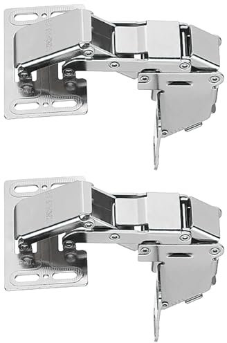 cyclingcolors 2x Charnière relevante sans amortisseur pour relevants légers 2,1kg angle 90° idéal caravane bateau van camping-car Meuble Caisson Couvercle Placard Cuisine
