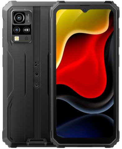 Blackview Android 15 Smartphone Rugged BV4800SE, 12GB+64GB(Espansione 2TB), 6,56'' HD+, Fotocamera 16MP+8MP+2MP, DUAL SIM Impermeabile Antiurto IP68 Cellulare, Modalità Guanto, GPS NFC Nero