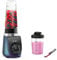 Moulinex Blend Up, Mini blender puissant, 1 000 W, 8 programmes automatiques, Glace pilée, couteau économe YY5608FG, Noir et Transparent