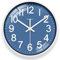 TAHEAT Piccolo orologio da parete blu da 20 cm, decorativo, moderno, al quarzo, per cucina, soggiorno, camera da letto, bagno, ufficio