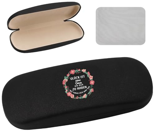 Oma Geschenk,Weihnachtsgeschenke Geburtstagsgeschenk Personalisierte Geburtstag Valentinstag Muttertag Sinnvolle Geschenk für Oma Von Enkel Brillenetui Hardcase Damen Sonnenbrillen Etui Geschenke