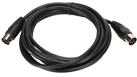 Dioche 7-poliges DIN-Kabel, 7-poliges DIN-Kabel – Plug-and-Play-Stecker auf Stecker, Großes -Verlängerungskabel für Computer und Medizinische Geräte, Langlebiges, Flexibles PVC, 3 Meter