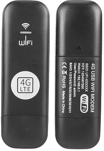 LICAEVEY 4G LTE USB-WLAN-Modem, 150 Mbit/s Tragbarer Hochgeschwindigkeits-Reise-Hotspot mit SIM-Kartensteckplatz für Tablet-Laptop-Smartphone, Unterstützt 8 Benutzer