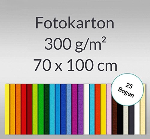 Fotokarton 70 x 100 cm hochweiß - 25 Bogen