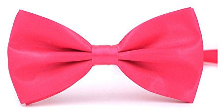 Boolavard Classique Mariage Bowtie Cravate Bow Tie Nouveauté Smoking Mode Réglable (Rose rouge)