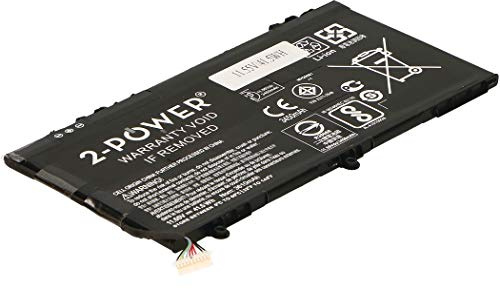 2-Power 3-Cell Standard Life Lithium-Polymer Laptop Battery, Rectangular, 11.55V, 3450 mAh