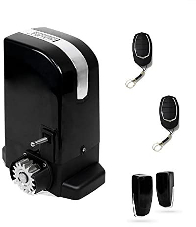 KIT Motor corredera Bravo 500 Kg, para automatizar puertas y cancelas correderas de uso residencial, parking, garaje, cochera, alta calidad con 2 mandos y sensor foto eléctrico de seguridad.