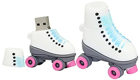32GB Patines Forma Flash Drive USB Flash Drive Memory Stick Thum Drive USB Drive USB Flash Disco U Disco USB de Memoria Flash Pen Drive de Disco de Almacenamiento Externo USB pendrive (Pink)