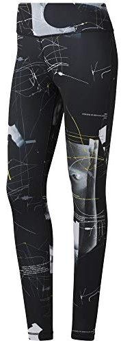 Reebok Damen Wor AOP Tight Netze, Schwarz, XS