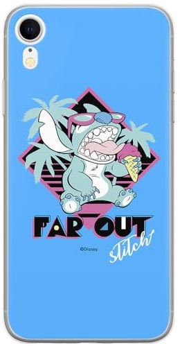ERT GROUP mobile phone case for Apple Iphone XR original and officially Licensed Disney pattern Stitch 005 optimally adapted to the shape of the mobile phone, case made of TPU