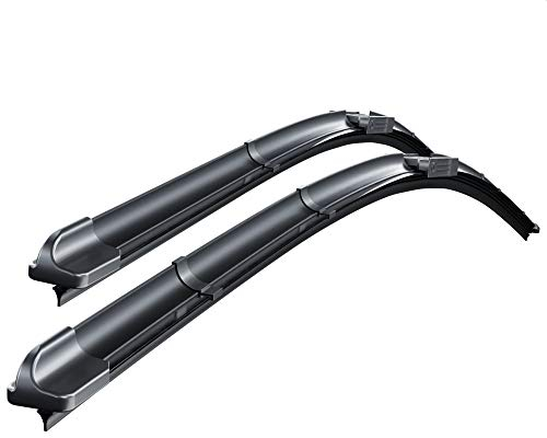 Mossa Vordere Scheibenwischer kompatibel mit Ford S-Max (03.2006-12.2014) - flache Premium Wischerblätter