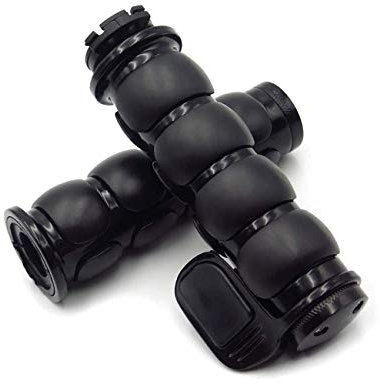 MOTL Motorcycle Hand Grips 7/8 Non-slip Hand Grip with Throttle Assist for Harley Yamaha Kawasiki Suzuki Cruisers Motorbikes Choppers, Black