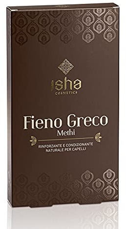 ISHA cosmetics-Fieno greco-Condizionante-Rinforzante-testato dermatologicamente e al nichel<1ppm-vegan-100g