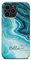 iCaseDesigner Personalised Marble Glitter Flowing Name with Heart Phone Case for Apple iPhone 11-6. Turquoise Sparkle Swirl Name