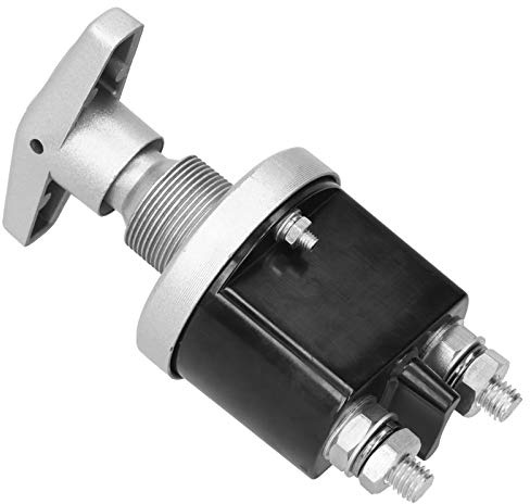 Zhat Desconectador de batería, Desconectador de Bateria Tuerca, Interruptor de desconexión de tamaño Compacto para Barcos, cabrestantes, Motocicletas de Coche para Hombre