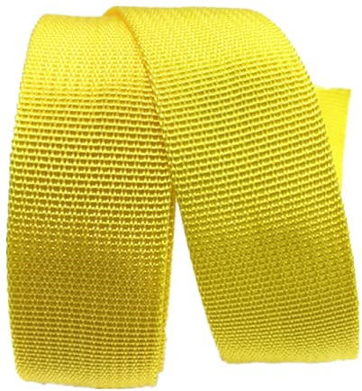 DTKJ Schwerlast-Gurtband aus Polypropylen, 9,1 m, gelb, 38 mm,