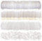 MWOOT 400 Stück Weiß Federn zum Basteln, 7-15CM Natur Bastelfedern Deko für Traumfänger Basteln, 4 Arten Federn für Hochzeit Faschingskostüme Engelsflügel Halloween Masken Ostern, DIY Crafts Feather