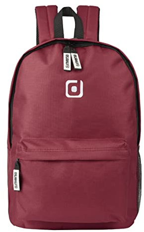 riverso Herren Damen Bag RIVRoy 24L Rucksack Schulrucksack Backpack Daypack Laptopfach 17 Zoll Wasserfest Sport Freizeit Reisverschluss 100% Polyester Rot, Größe:One Size, Farbe:Burgundy