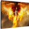 Myartstyle Bilder Erotik Frau Engel Feuer Leinwandbilder XXL - 1 Teilige Wandbilder Akt Sexy Girl Modern Kunstdrucke w-a (100 x 70 cm)