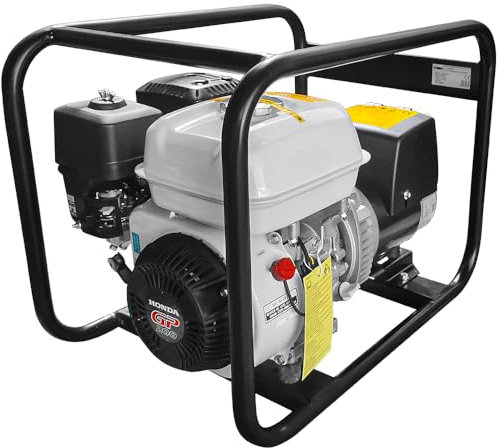 AgroPro H3501GP - 3 KW, generatore di potenza industriale petrolio, motore Honda 4 stroke, AVR, 2 prese da 230 V, per sito di costruzione o come generatore di emergency