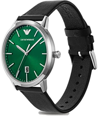 Emporio Armani Herrenuhr 3-Zeiger-Werk Datum Edelstahl, AR11509
