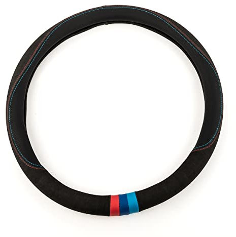 LST Lenkradschoner Lenkrad Bezug Hülle Ø 38x9 cm schwarz anthrazit rot blau