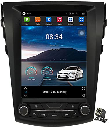 Charmstep Android 11 Autoradio Navi Für Toyota RAV4 2005-2013, 9.7 Bildschirm WiFi FM RDS Radio Auto Video Stereo Player Unterstützung BT Carplay WiFi FM RDS Lenkradkontrolle DAB+,Ts1/1+16g