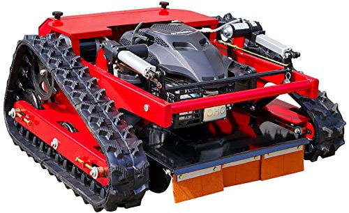 Tondeuse à essence, tondeuse à gazon robot, tondeuse à gazon à essence à quatre temps avec télécommande, puissance 7,5/HP, tondeuse à chenilles grimpe jusqu'à 30° d'inclinaison, équipement d'