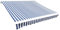 Annlera Tenda Da Sole 400x300 cm Da Balcone Estensibile Da Esterno Parasole Autoportante a Bracci Blu E Bianco
