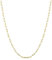 PROSILVER 1,7mm breit Gold Kette für Damen 51cm 22k vergoldet Halskette in Büroklammern Form 925 Silber Gliederkette schlichte Ankerkette Accessoire für Ehefrau Freundin
