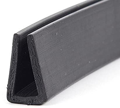 BBAUER 10M Lange Dicke 2Mm U-Form Gummikanal, Kantenschutz Gummidichtung, Für Den Schutz Von Kanten, Schwarz/10Mm * 16Mm
