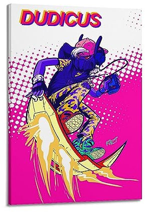 JONZA Skateboard-Poster, Sci-Fi-Hoverboard, dekoratives Gemälde, Leinwand, Wand und Kunstbild, Familienschlafzimmer, 60 x 90 cm