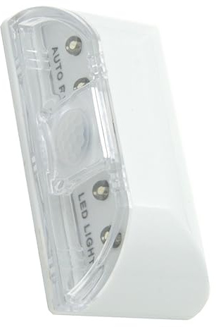 HOMSFOU 2st Licht des Türverriegelungssensors Kabellose Schlüssellochlampe Sensor Detektorlampe Wandsensor Bewegungslicht Flur Led Lampe Schlüssellochlicht Lampen Abs Automatisch Weiß