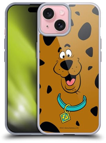 Head Case Designs Offizielle Scooby-DOO Volles Gesicht Scooby Gelhülle [Militärischer Schutzgrad] Kompatibel Mit Apple iPhone 15 Und Kompatibel Mit MagSafe