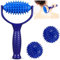 Main Muscle Relax Rouleau, Rouleau Massage Anti Cellulite, Rouleau de Massage, Balle de Massage à Picots,Balles de Massage Pieds Roller avec Poignée Rouleau de Massage Pour Détendre les Muscles Tendus