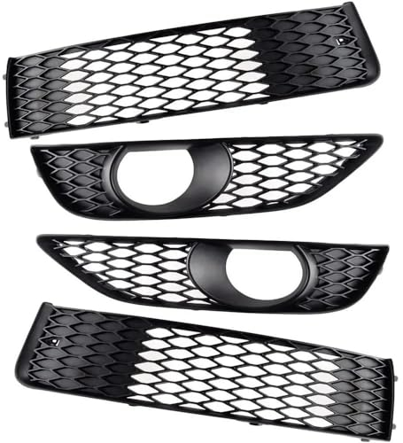 Auto-Frontgrill Auto-Nebelscheinwerfer-Abdeckung Für Audi Q7 4L Für S-Line 2011–2015 Nebelscheinwerfergitter Racing-Grill Scheinwerfer-Netz Lampenabdeckung Zubehör Frontstoßstangengrill ( Color : M )