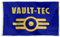 Cayyon Vault-Tec Flagge, Banner für Innen- und Außenbereich, Dekoration, 90 x 150 cm, doppelt genäht, Polyester mit Messingösen