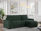 MKS MEBLE Cord Sofa, Cord Couch, Sofa L-Form mit Schlaffunktion und Bettkasten, Schlafsofa Cord, Ecksofa, Eckcouch, Couchgarnitur Ecke Bettcouch - Argos - Grün Cord
