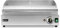 HENDI Grillplatte, gerillte Ausführung, Entnehmbare Festtschublade, Temperatur bis 300°C regelbar, Elektrogrill, Tischgrill, Gastrogrill, 230V/2400W, 526x444x(H)232mm, Edelstahl