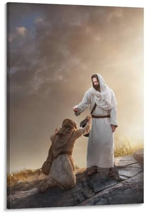 Greg Olsen Druck Jesus Gemälde Christus Bilder Poster Malerei Leinwand Wandkunst Wohnzimmer Poster Gemälde 40 x 60 cm