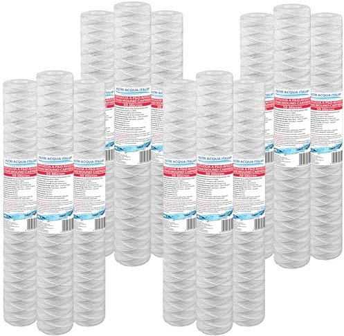 Cartuccia Filo Avvolto 20 Pollici Micron 50 Set 12 Pezzi