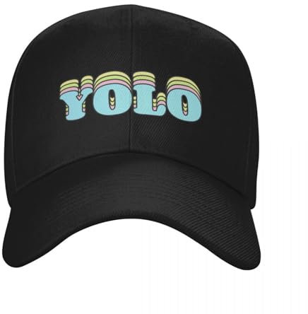 KUGEUII Outdoor Unisex Reine Baumwolle yolo Baseballkappe Trucker Hut Geburtstagstee Hut Frauen Mützen Herren