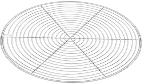 Cabilock Stainless Steel Steaming Rack, Round Rice Food Steaming Tray, Pan Saucepan Insert Grill Baking Wire Baking Tray for Home Use