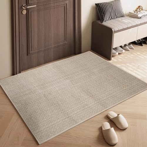 Door Mat, Non-Slip Washable Dirt Trapper 60x90cm, Machine Washable Absorbent Inside Entrance Rug for Indoor Outdoor Front Back Door