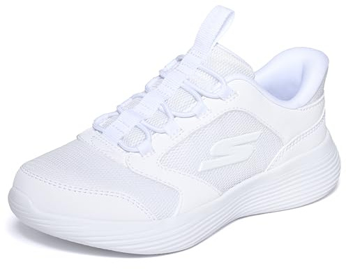 Skechers Jungen Go Run 400 V2 Turbo-Brisk Slip-InTurnschuhe, White, 35 EU