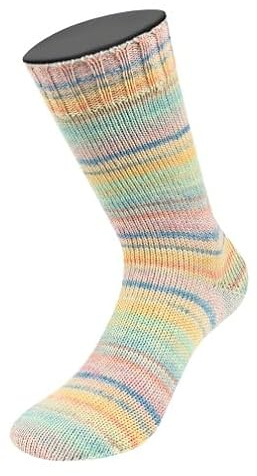 LANA GROSSA Meilenweit 100 Zucchero | Sockenklassiker, bedruckt und waschmaschinenfest | Handstrickgarn aus 75% Schurwolle & 25% Polyamid | 100g Wolle, Stricken & Häkeln | 420m Garn FB 6502